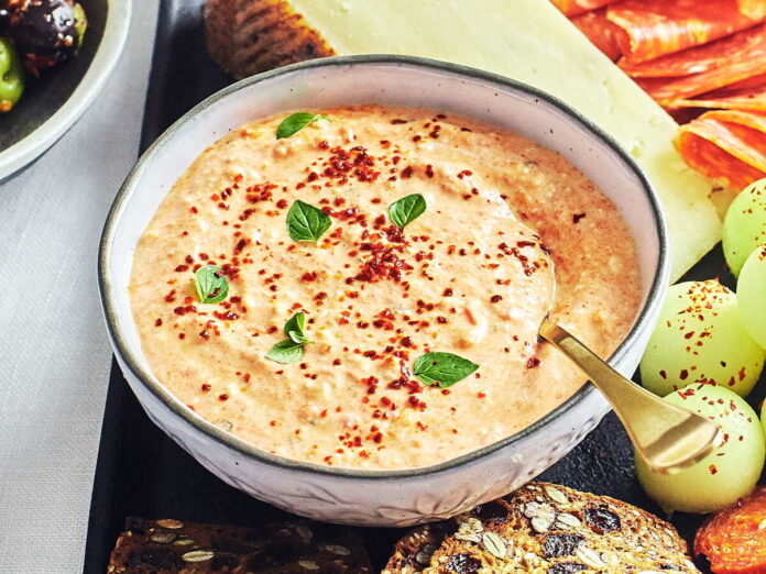 Tirokafteri (Greek Whipped Spicy Feta Dip)