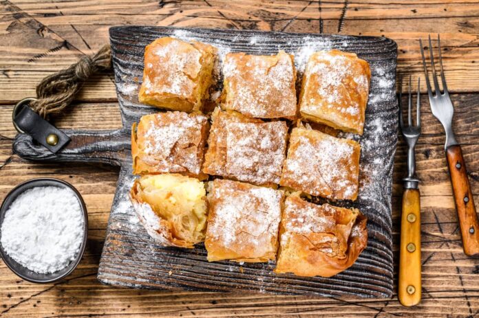 AdobeStock_419472425_bougatsa_2 Bougatsa (Greek Custard Phyllo Pastry)