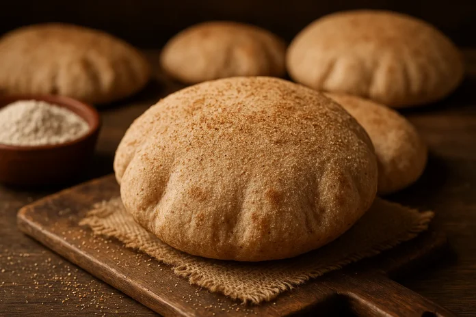 Aish Baladi (Egyptian Whole Wheat Pocket Bread)