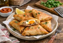 Brik à l’Oeuf (Tunisian Fried Egg and Tuna Pastry) Brik à l'Oeuf (Tunisian Fried Egg and Tuna Pastry)