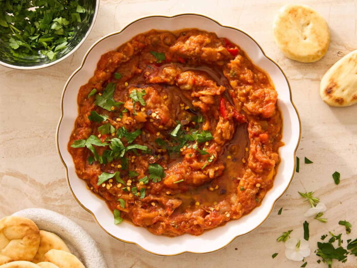 Zaalouk (Moroccan Cooked Eggplant Salad)