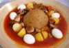 Bazin (Libyan Hard Dough with Lamb Sauce) Bazin (Libyan Hard Dough with Lamb Sauce)