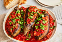 Imam Bayildi (Turkish Stuffed Eggplant) Imam Bayildi (Turkish Stuffed Eggplant)