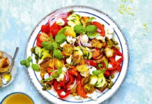 Sallatë Fshatare (Albanian Village Salad) Sallatë Fshatare (Albanian Village Salad)