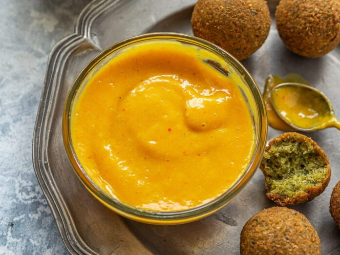 spiced-mango-sauce-fotor-20260713153334 (1) Amba (Iraqi-Israeli Pickled Mango Sauce)