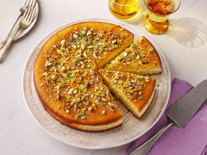 Basbousa (Egyptian Semolina Cake Soaked in Syrup)
