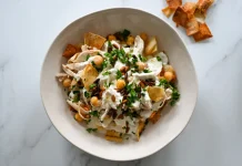 Fatteh (Levantine Chickpea, Yogurt and Toasted Bread Breakfast) Fatteh (Levantine Chickpea, Yogurt and Toasted Bread Breakfast)