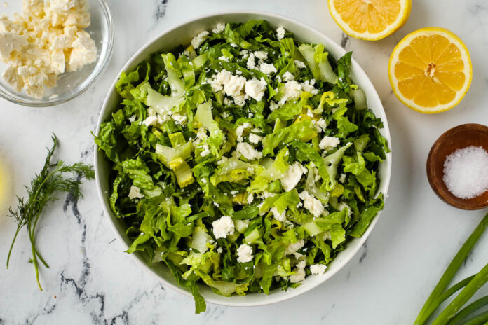 Maroulosalata (Greek Romaine and Dill Salad)