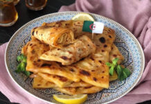 Mhadjeb (Algerian Stuffed Semolina Flatbread) Mhadjeb (Algerian Stuffed Semolina Flatbread)