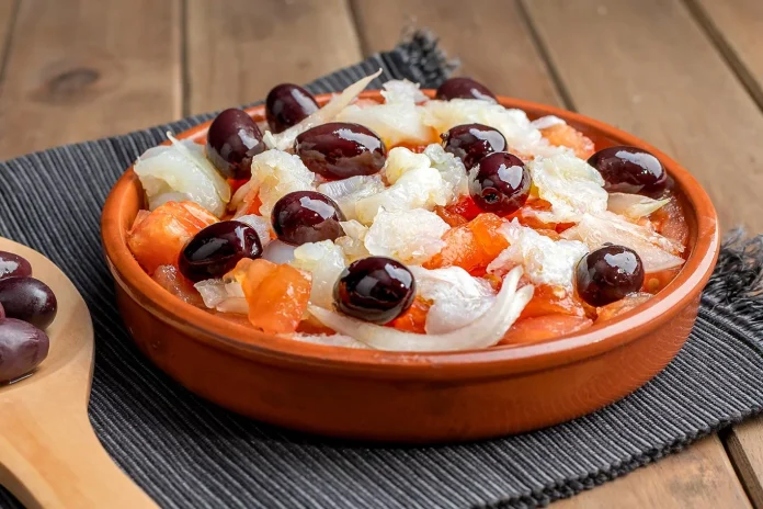 Esqueixada (Catalan Salt Cod, Tomato and Onion Salad)