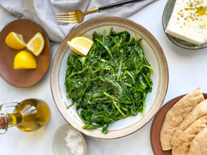 Horta Vrasta (Greek Boiled Wild Greens Salad)