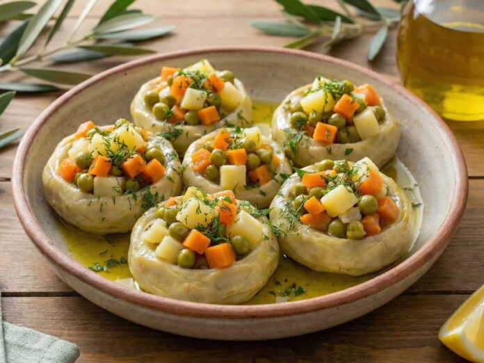 Zeytinyağlı Enginar (Turkish Braised Artichokes in Olive Oil)