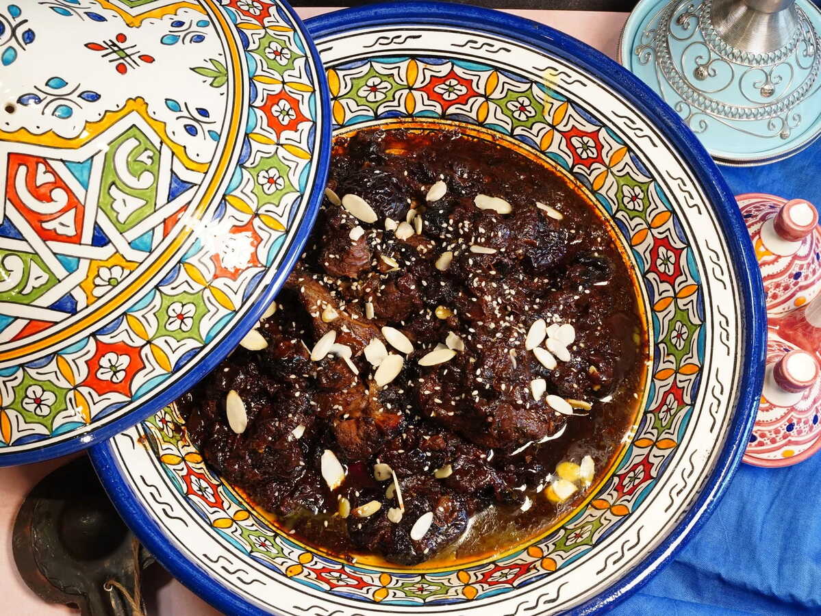 Mrouzia (Moroccan Sweet Lamb Tagine with Honey and Almonds)