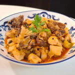 Kolokasi (Cypriot Taro Root Stew in Tomato Sauce)